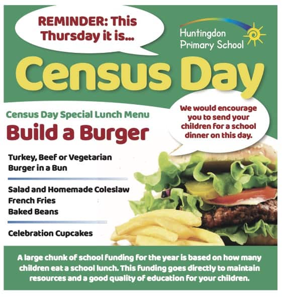 Census Day Huntingdon Primary School